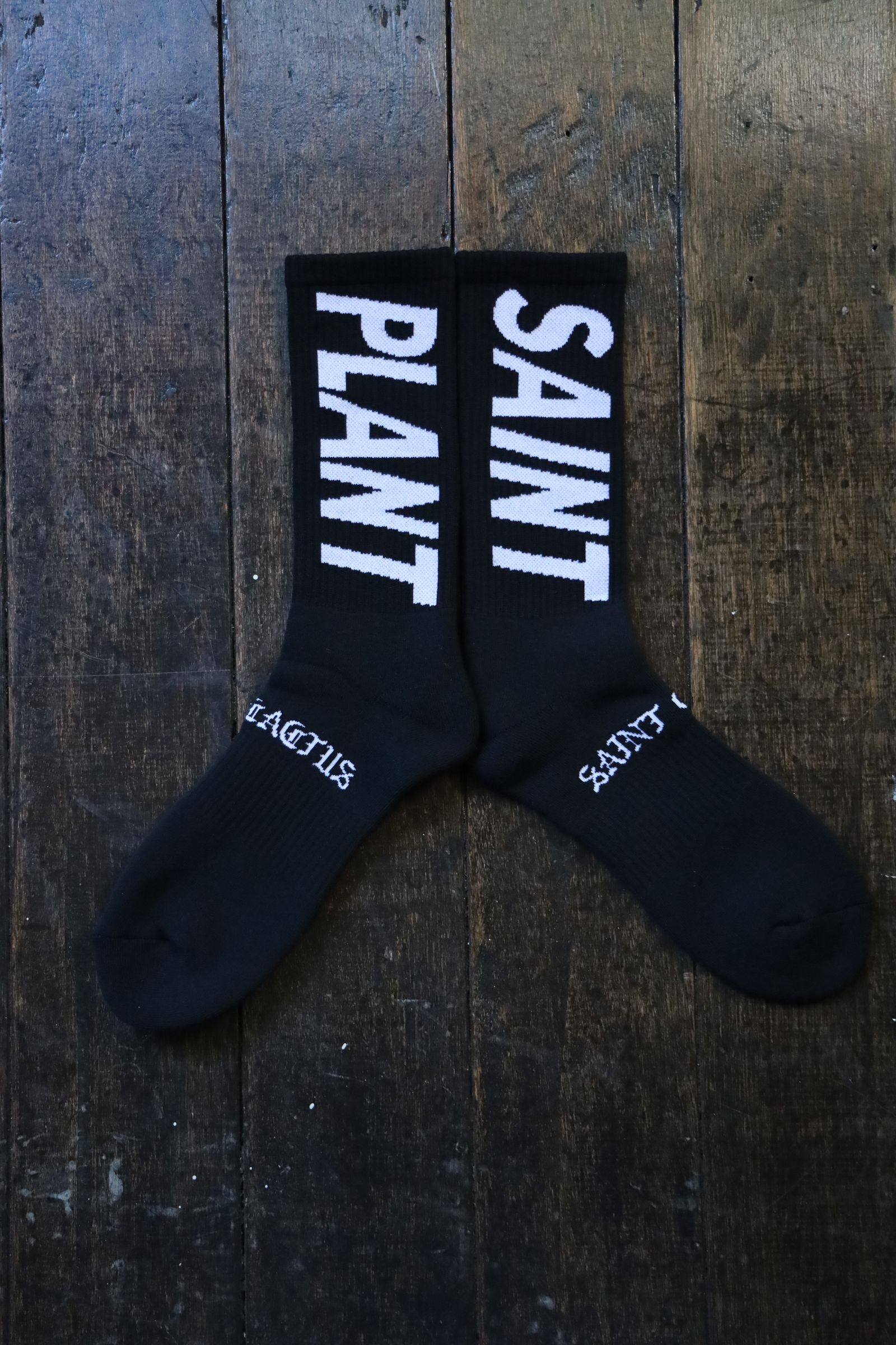 セントマイケル24AW SNT PLANT CP_SOCKS(SM-YS1-0000-C14)BLACK
