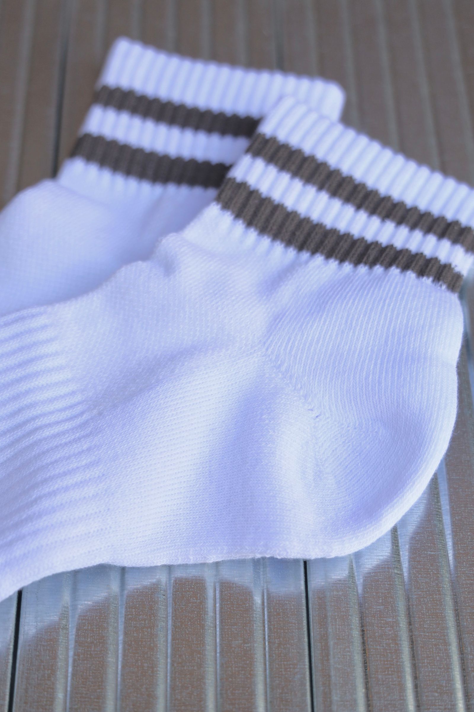 フレッシュサービスソックス 2-PACK LINE SHORT SOCKS (GRAY)☆再入荷！
