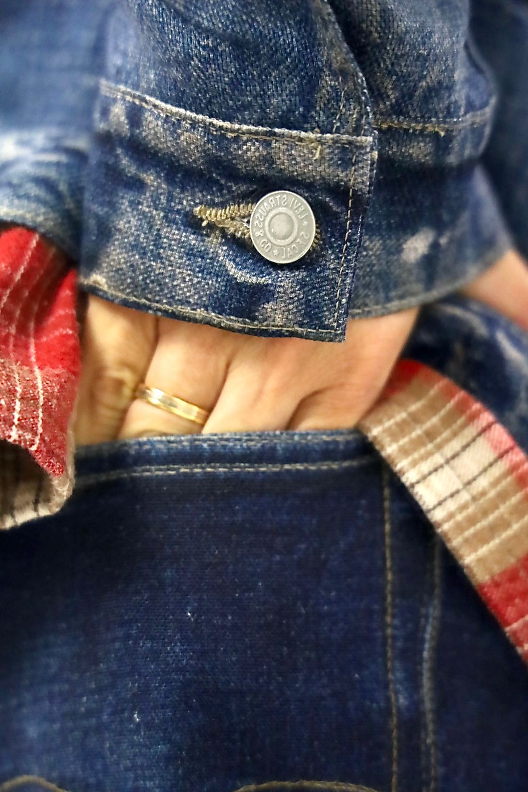 eYe JUNYA WATANABE MAN×Levi's×BerBerJin 転写デニムプリントジャケットスタイル