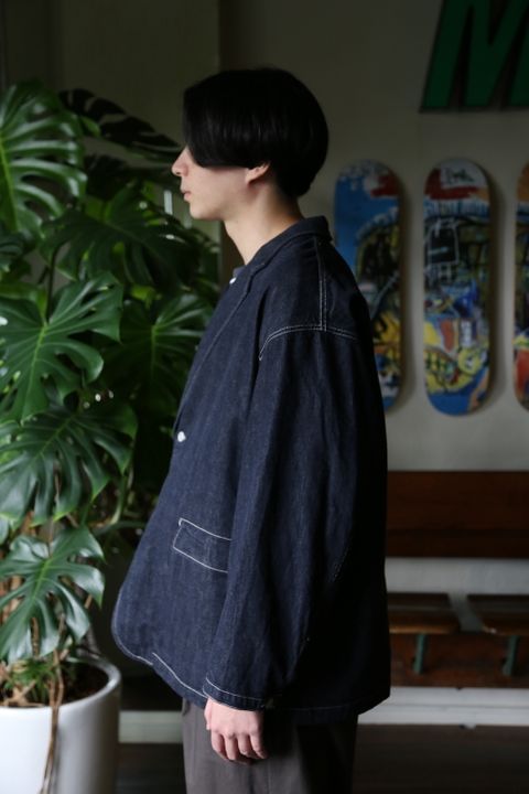 CIOTA for Graphpaper Suvin Cotton Denim Jacket(GM213-20238) style.2021.8.22