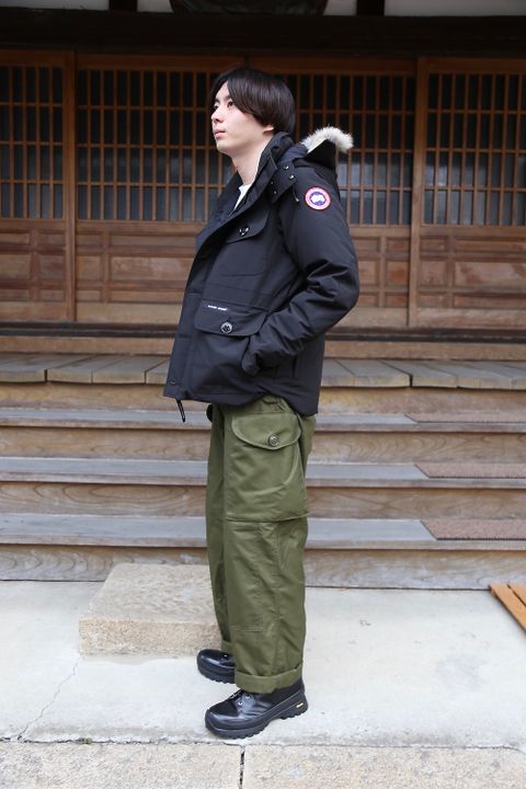 CANADA GOOSE RUSSELL PARKA"BLACK"style.2020.8.8.