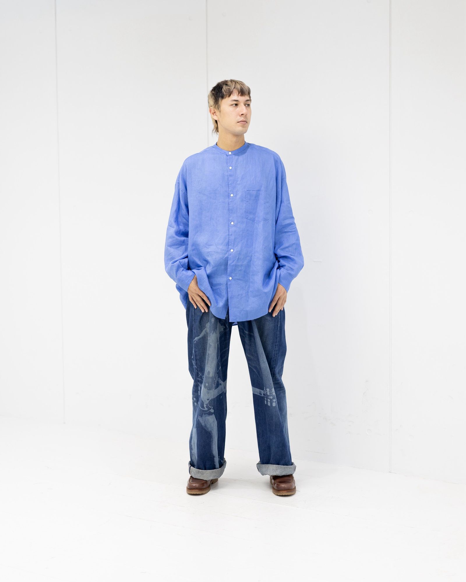 Graphpaper Linen L/S Oversized Band Collar Shirt 6月20日(土)新作発売！