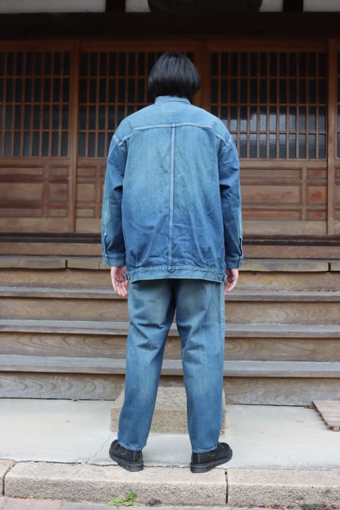 Graphpaper 22SS Selvage Denim Jacket(GU221-30025B)DARK FADE style