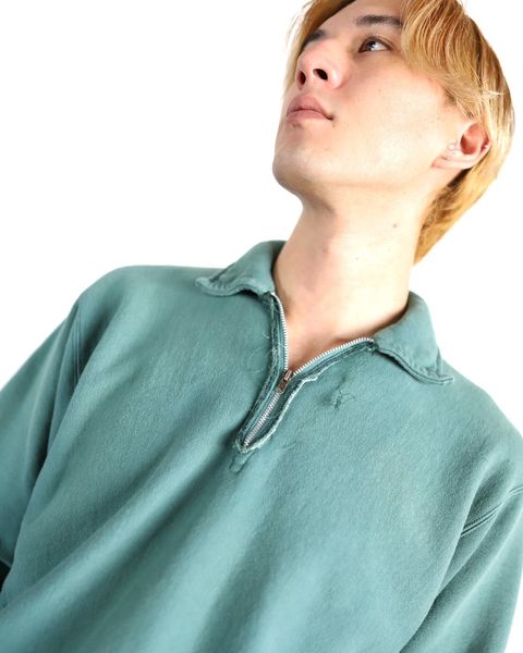 アプレッセ24SS Vintage Half Zip Sweat shirt スタイル 2024.1.20
