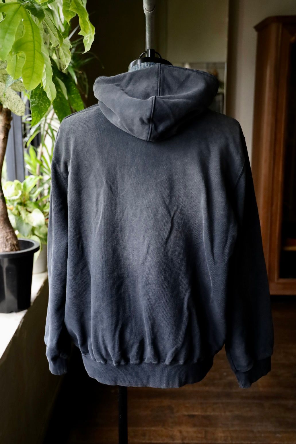 doublet 25AW EMBROIDERED CHAIN ZIP-UP HOODIE (25AW43CS405) GREY