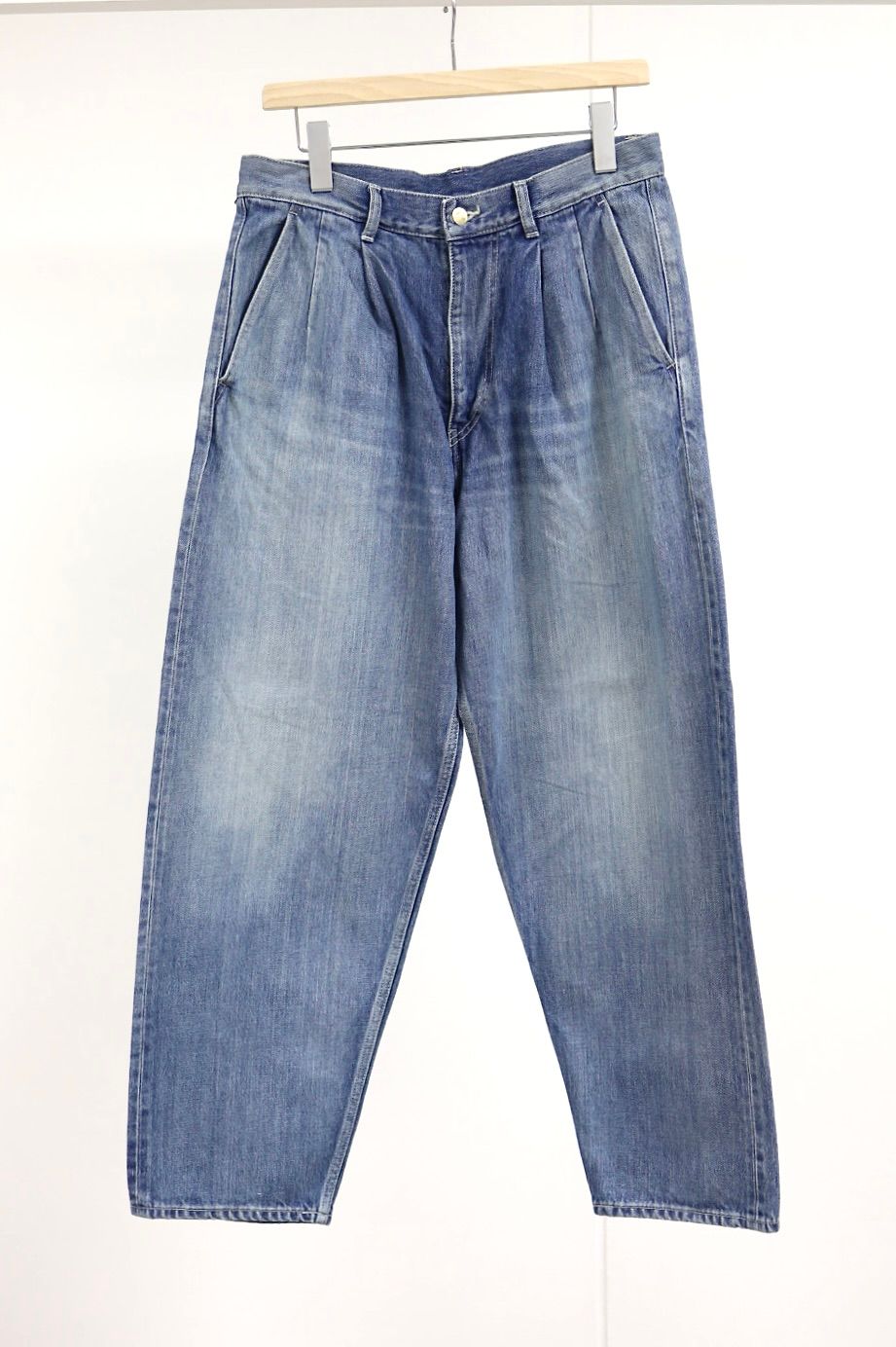 Graphpaper - グラフペーパー Selvage Denim Two Tuck Tapered Pants