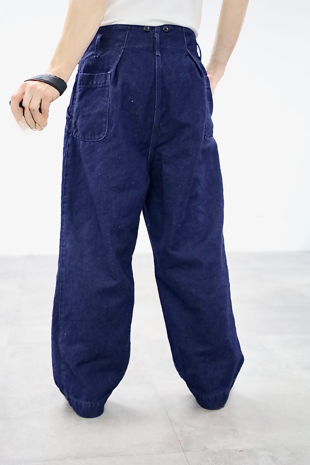 Gurank 26SS グランク コットンリネンデニムワークパンツ CL denim work pants (2620)INDIGO★新作発売！
