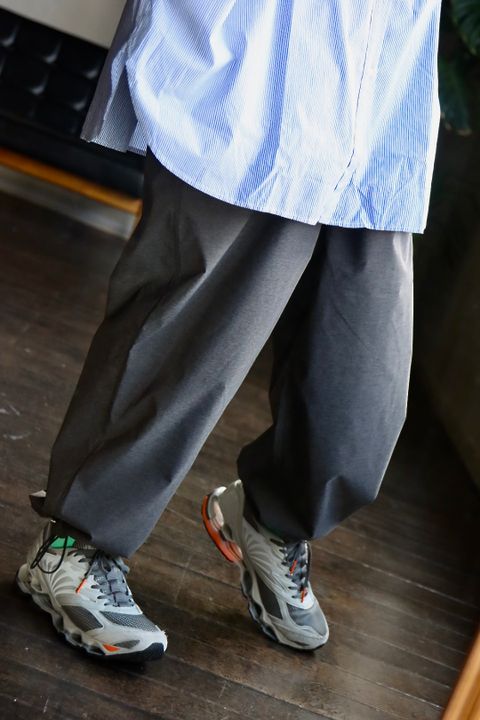 FreshService CORPORATE STRIPE REGULAR COLLAR SHIRTスタイル