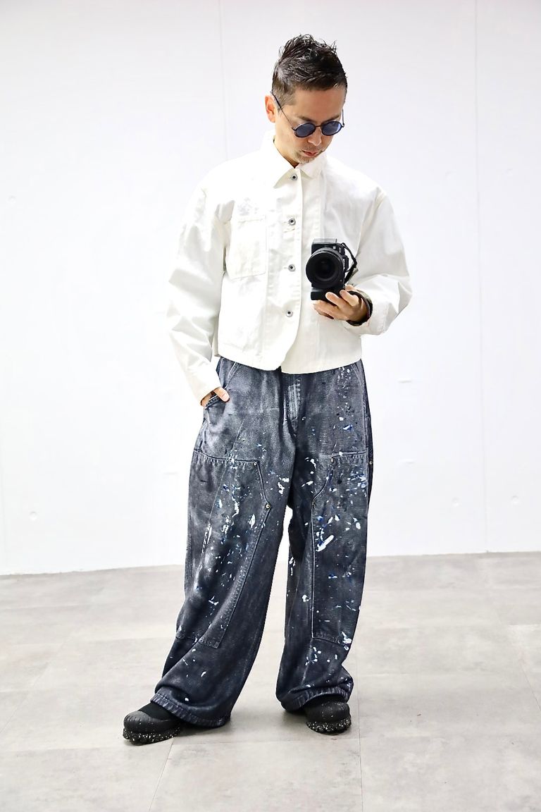 TALKING ABOUT THE ABSTRACTION PRINT DUCK WIDE PT"BLACK"スタイル20260118