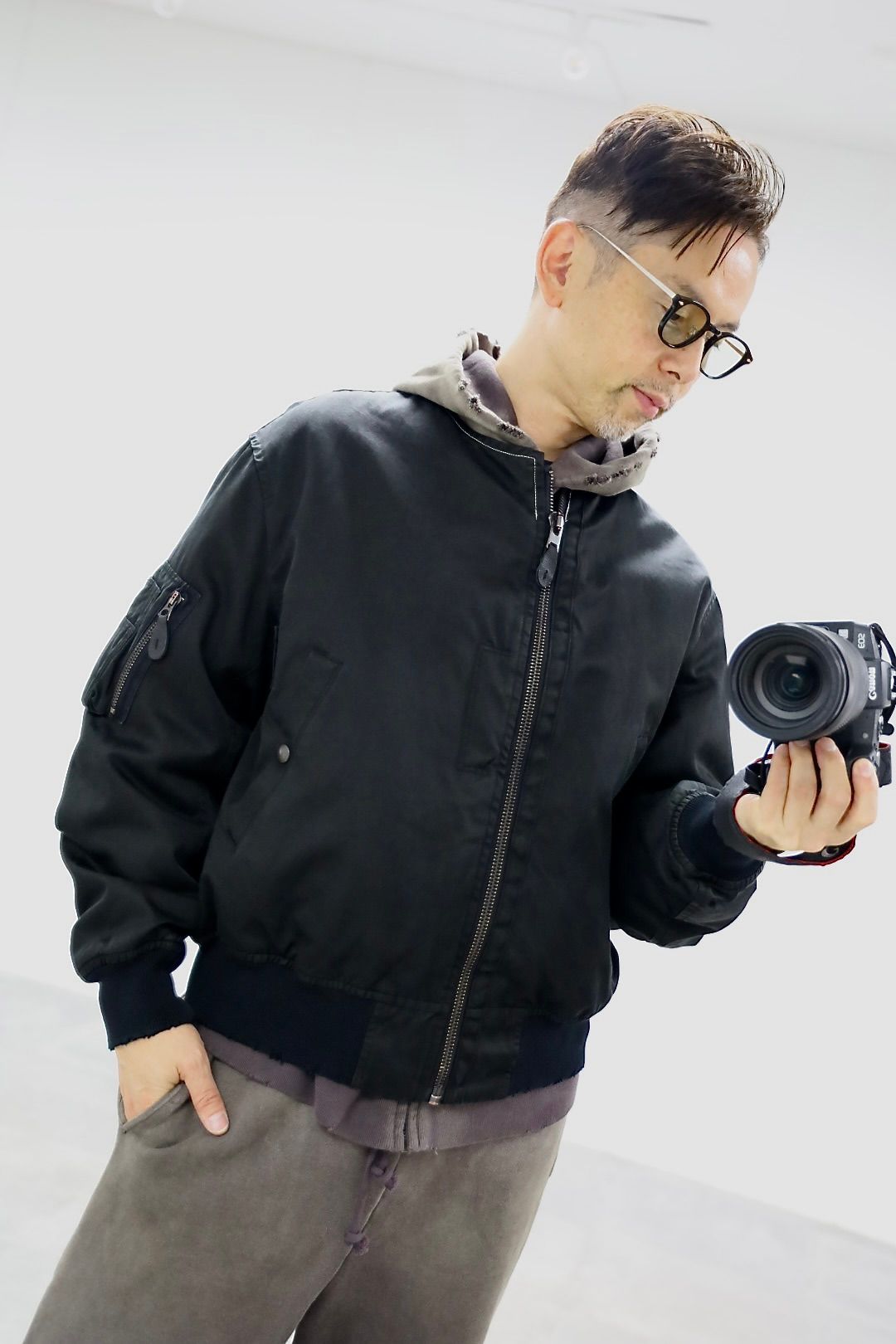 アプレッセ 2025 STYLE2 Vintage Silk Flight Custom Jacket(25AAP-01-28)BLACK☆10月25日(土)発売!