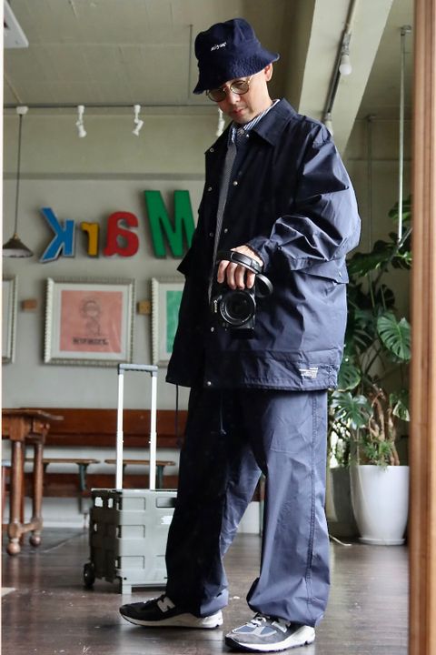 FreshService 22AW SIDE POCKETS STRETCH OVER SHIRTスタイル.2022.8.15.