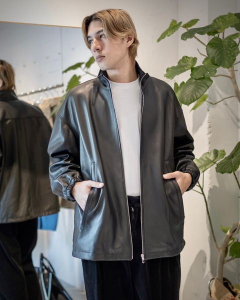 Graphpaper Sheep Leather Track Blouson(BLACK) 9月7日(土)新作発売！