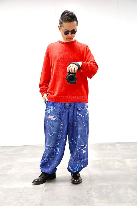 TALKING ABOUT THE ABSTRACTION PRINT DUCK WIDE PT"DENIM"スタイル20260118