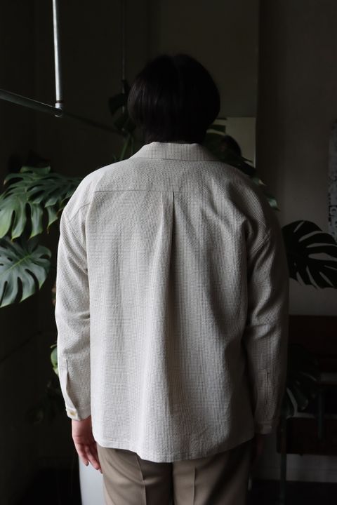 SEEALL ONE POCKET MINIMAL SHIRTS JACKET style.2022.3.18.