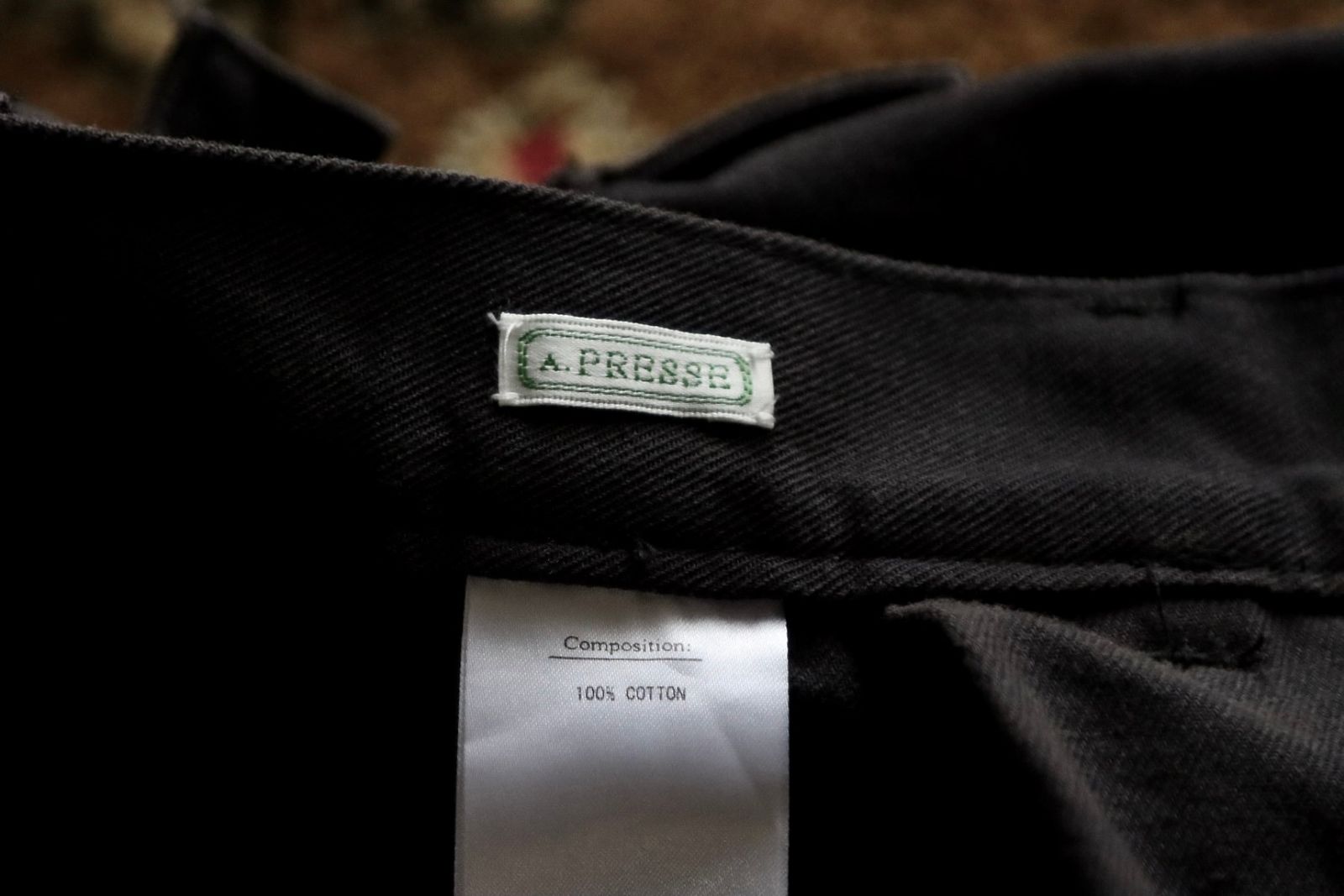 アプレッセ23SSパンツ USAF Hemmed Bottoms(23SAP-04-14M)BLACK