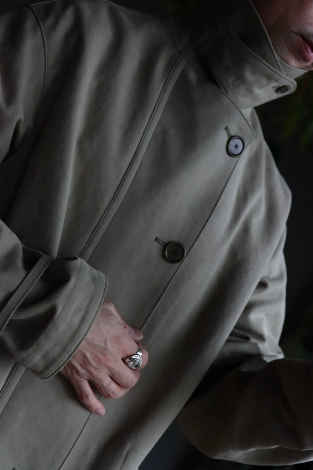 A.PRESSE アプレッセ23SSコート Motorcycle Half Coatスタイル2023.2.20.