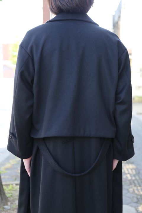 YOKE 新作 3WAY BAL COLLAR SHARE COAT(YK20AW0135C)"BLACK"style.2020.11.8.