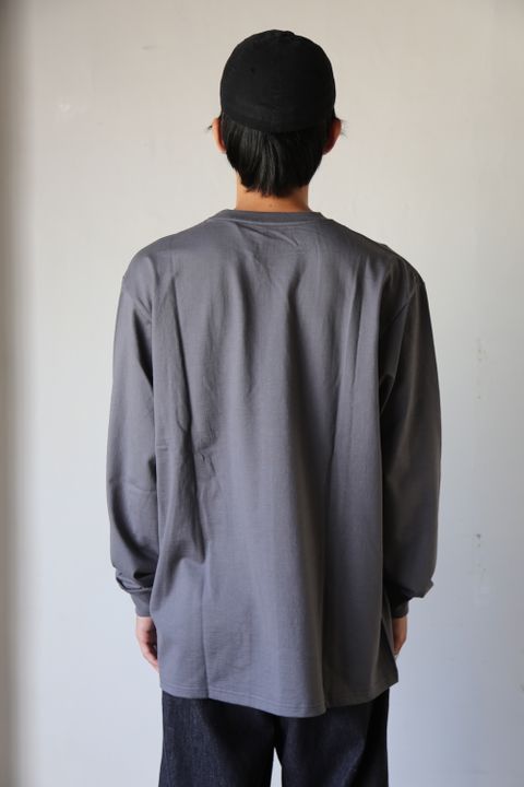 Graphpaper L/S Pocket Tee GRAY Style.2020.8.28.