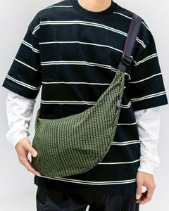 コムデギャルソンオム エステルグリッドチェック柄ショルダーバッグ(HQ-K202-051)KHAKI☆2月6日(金)発売！