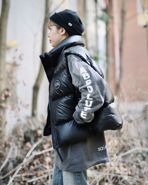 CANADA GOOSE 新作CYPRESS PUFFER VEST BLACK LABEL style.2023.12.8
