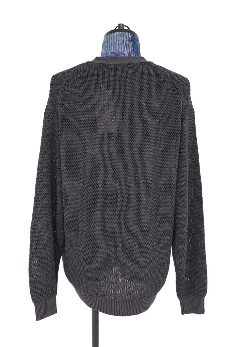 グラフペーパー26SS Coiled Wool Nylon Cardigan(GM261-80434)CHARCOAL☆2月28日(土)発売！