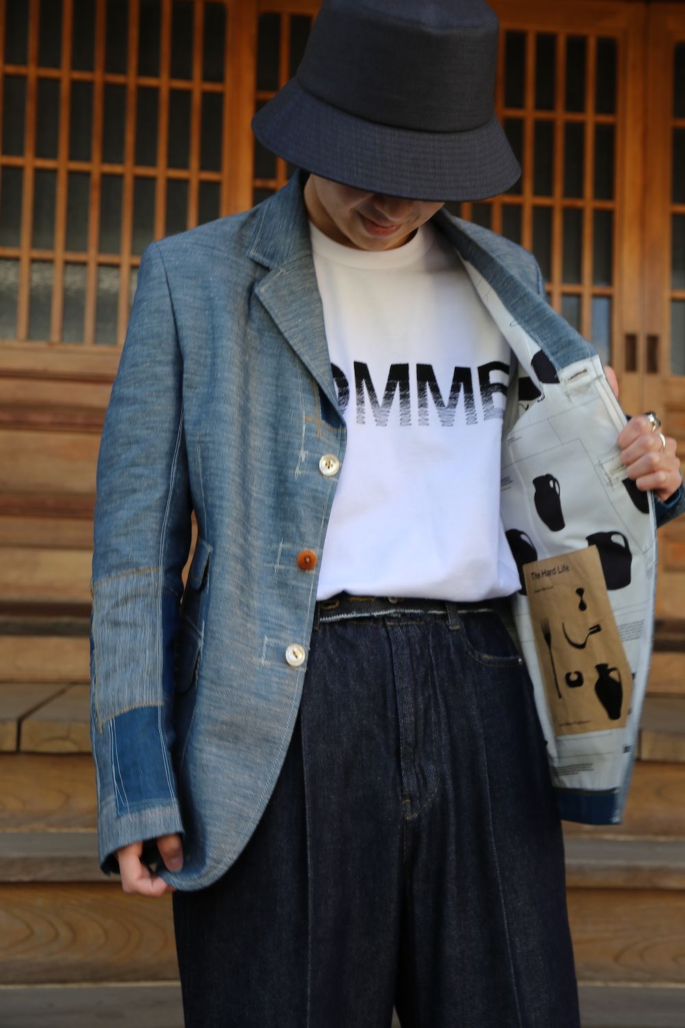 JUNYA WATANABE COMME des GARCONS MAN 綿リネンデニムジャケット(WG 