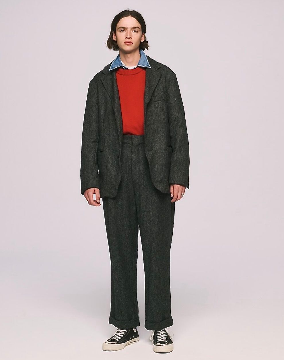 A.PRESSE 22AW Tweed Two Tack Trousers