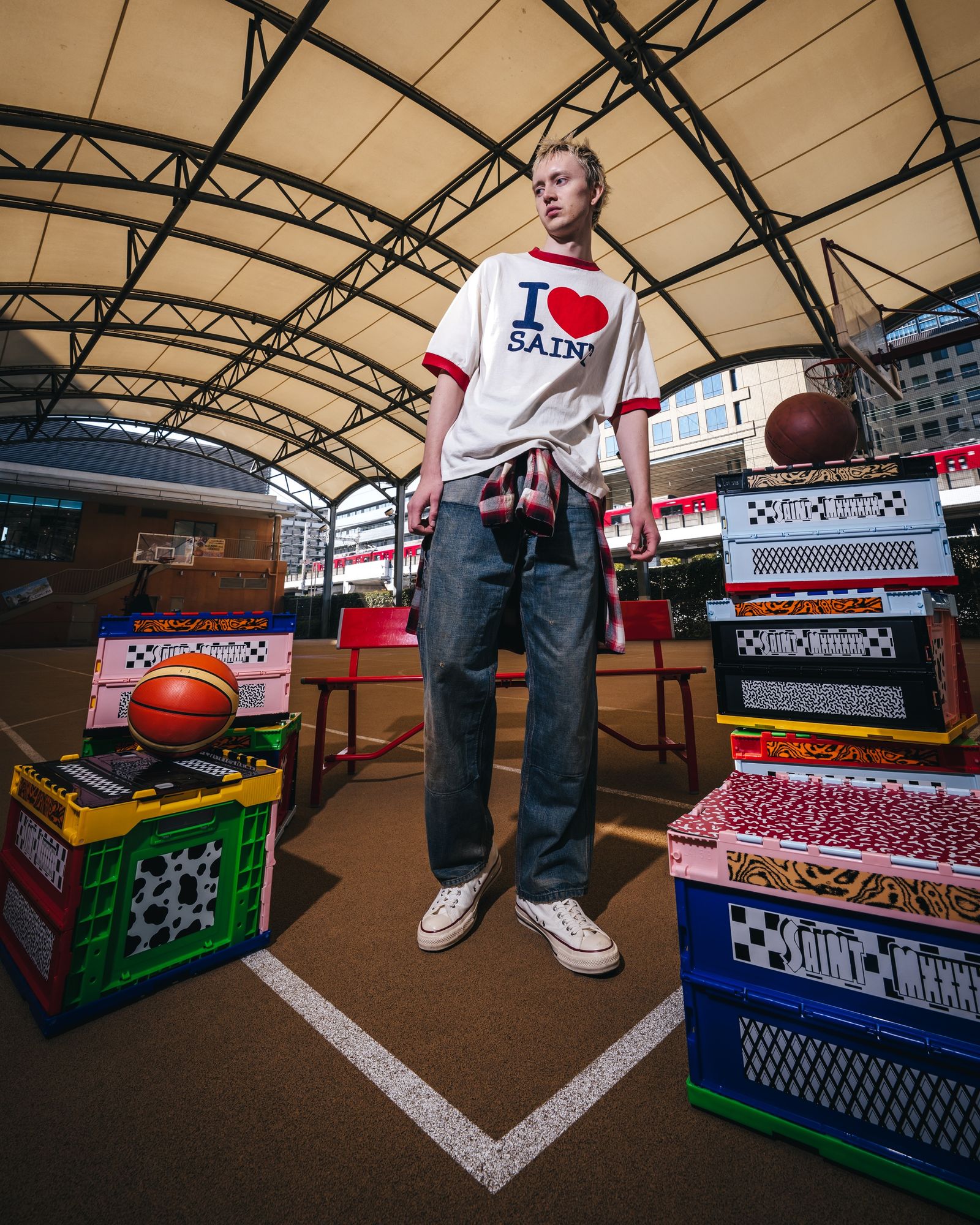 セントマイケル 26SS I LOVE SAINT_SS T-SHIRT(SM-MK8-0000-018)WHITE☆4月29日(水)新作発売！