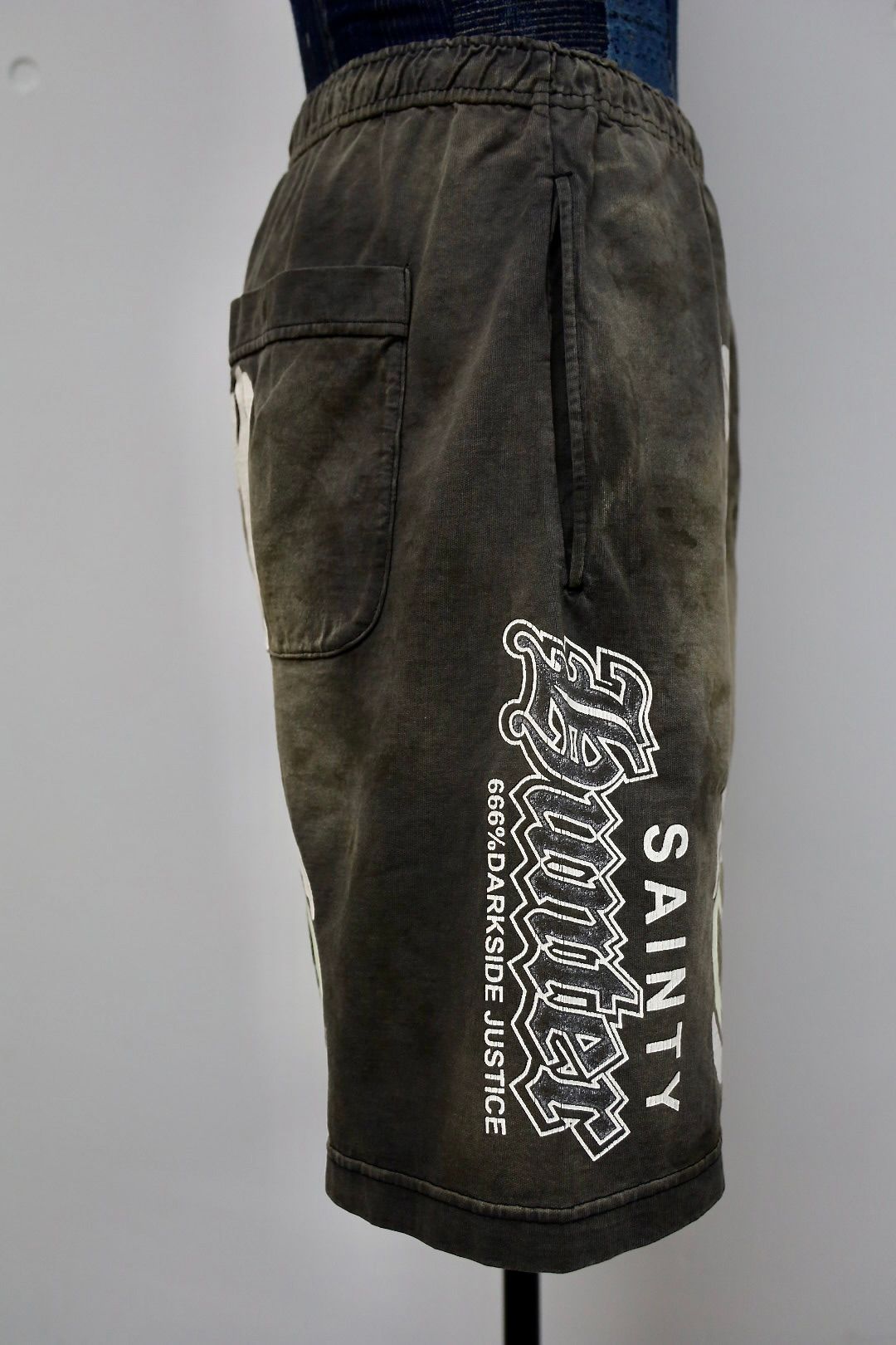 セントマイケル 26SS BH_CUT SEW SHORTS/BONE (SM-MK8-0000-C33)BLACK