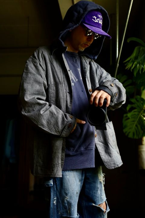 ©SAINT M×××××× ベルベルジンコラボ STRIPE BB_DENIM JKTスタイル(SIZE:M)