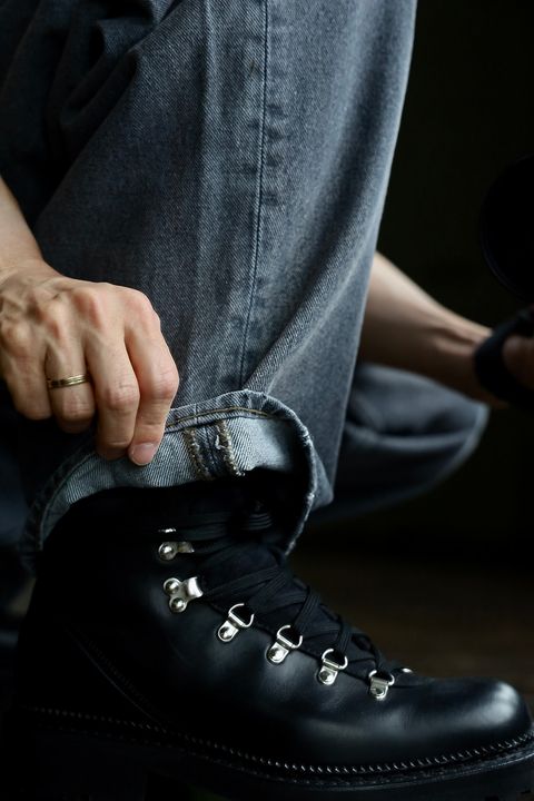A.PRESSE Vintage Gray Denim Jacketスタイル