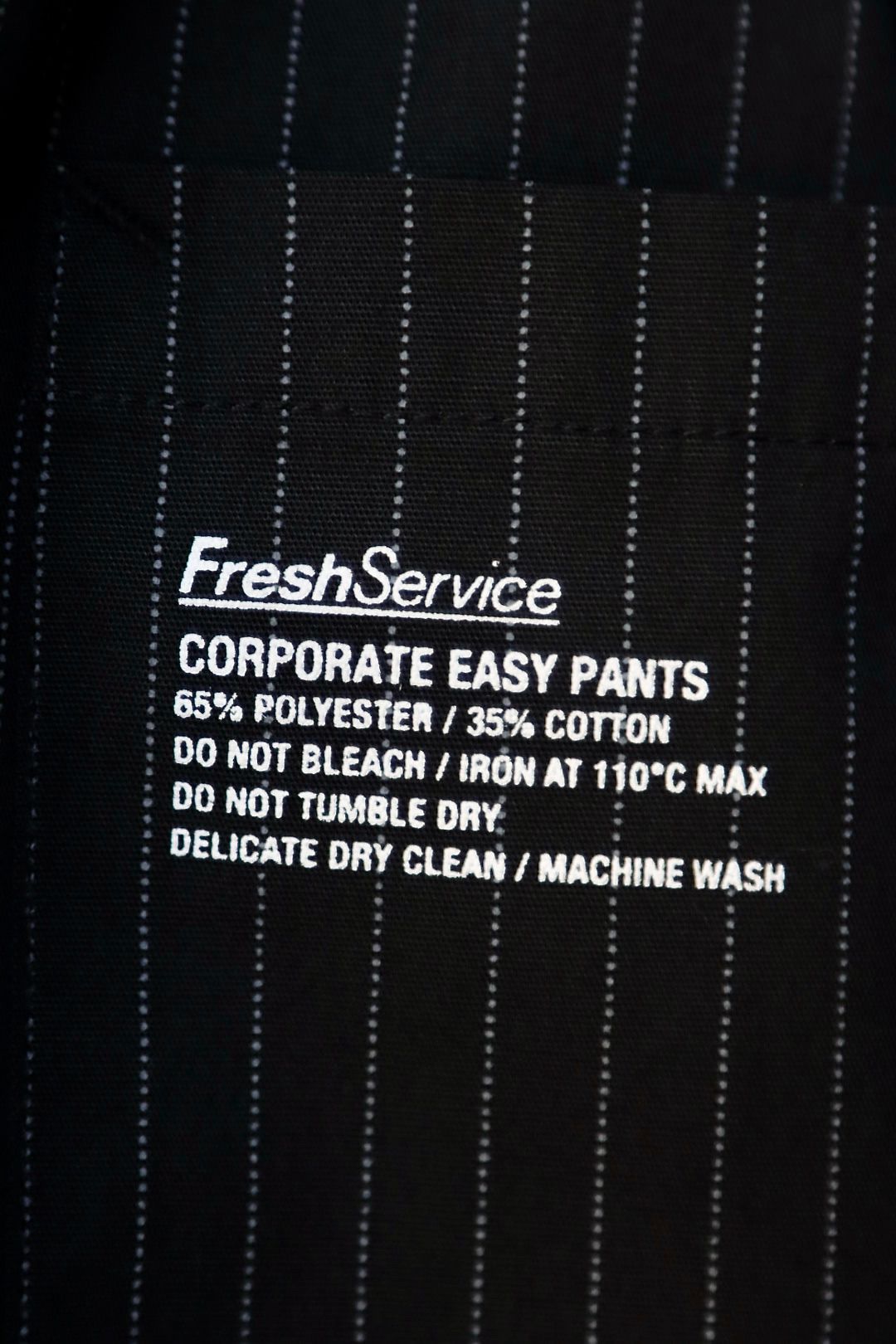 FreshService - フレッシュサービス23AW Corporate Easy Pants(BLACK