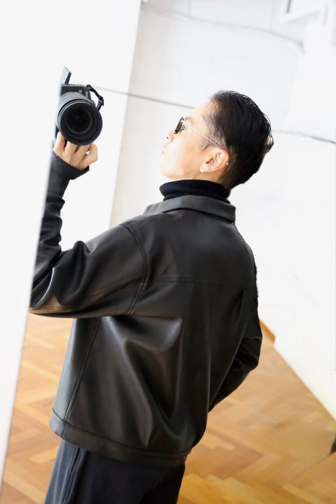 A.PRESSE 1st Type Leather Jacketスタイル