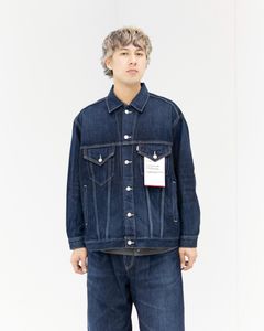 グラフペーパー Selvage Denim Trucker Jacket(GU261-20055DB)INDIGO_DARK FADE★1月24日(土)発売！