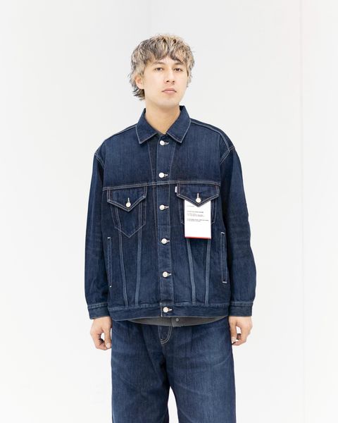 グラフペーパー Selvage Denim Trucker Jacket(GU261-20055DB)INDIGO_DARK FADE★1月24日(土)発売！