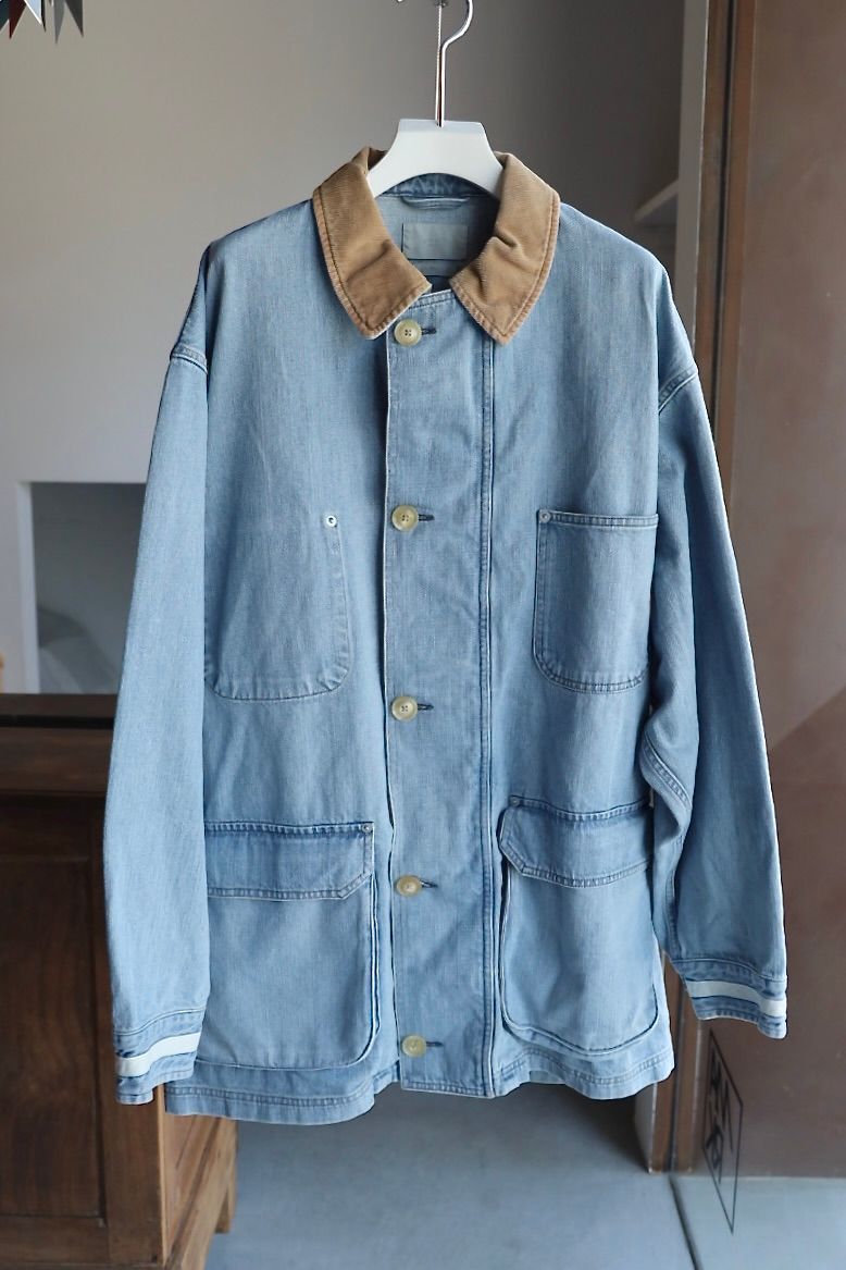 ヨーク 25FW VINTAGED DENIM COVERALL HALF COAT(YK25FW01067C)INDIGO☆9月6日(土)発売！