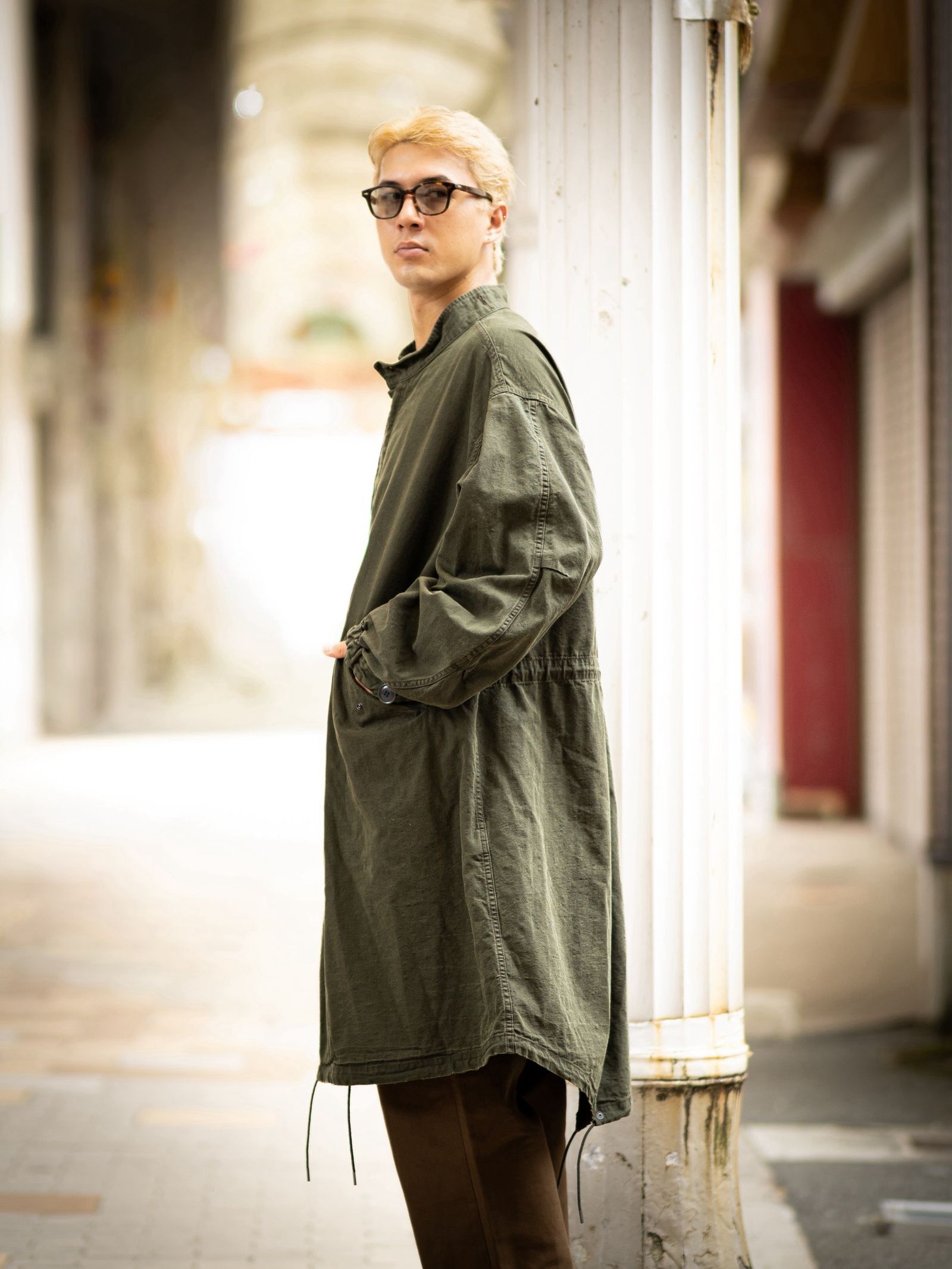 A.PRESSE Vintage Washed Wool M-65 Field Parka スタイル