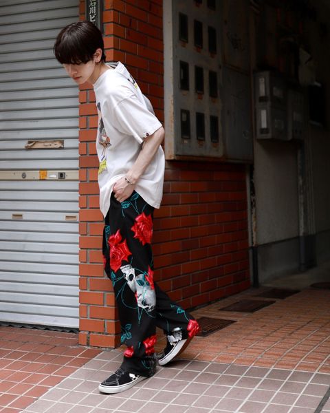 ©SAINT M×××××× ×WILDSIDE YOHJI YAMAMOTO PAJAMA PANTS markスタイル