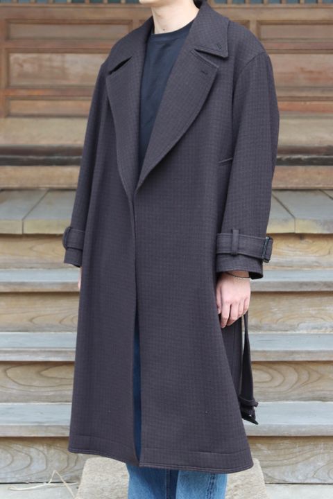 YOKE DOUBLE BREAST OVERCOAT(YK21AW0242C) style.2021.9.13.