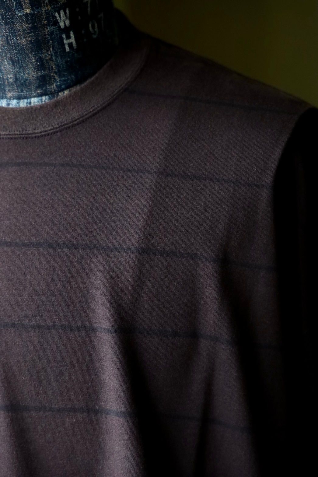 S.F.C 25FW エスエフシー SIDE STRIPE SUPER BIG LS TEE(DISCHARGED)(SFCFW25CS06)Navy(ブラウンぽい）☆9月20日(土)発売！