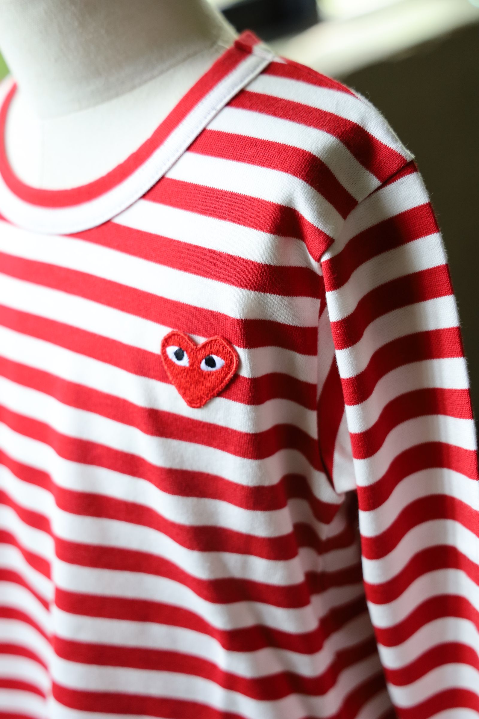 PLAY STRIPED Tシャツ キッズ(AX-T663-100) RED*KIDSサイズ