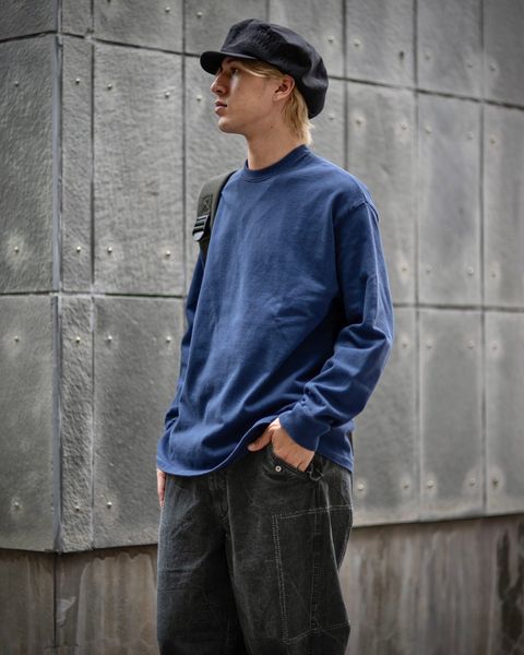 A.PRESSE STYLE2 1st delivery Vintage L/S T-shirt(NAVY)style 2024.6.21