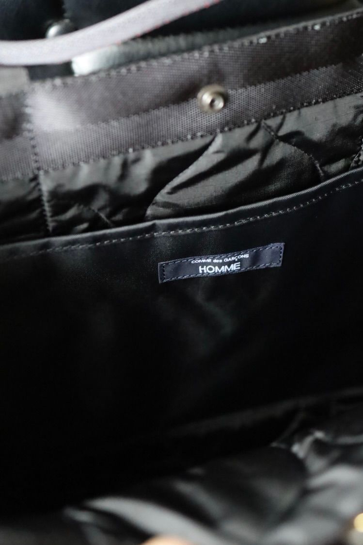 コムデギャルソンオム バッグ 2WAYキルティングTOTE BAG(HR-K206-051)BLACK☆10月2日(金)発売！