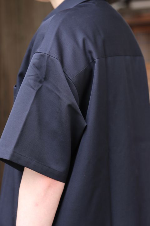Graphpaper Selvage Wool S/S Oversized Box Shirt(GM212-50260) style.2021.6.19.