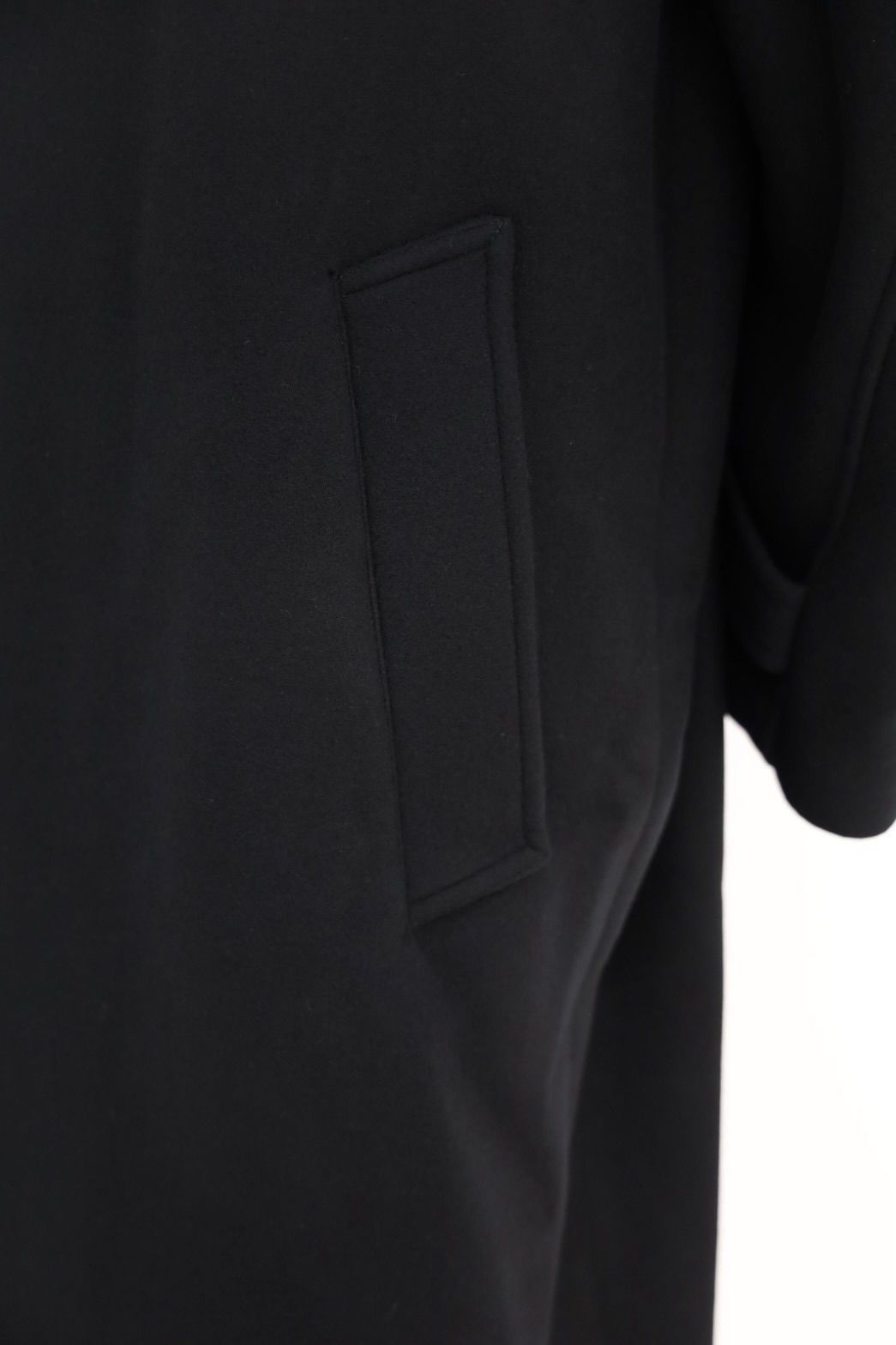 ヨーク 25FW Melton Big Balmaccan Coat(YK25FW01033C)BLACK☆10月11日(土)新作発売！