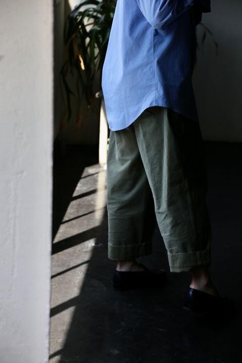 A.PRESSE Regular Collar Shirt"SAX"style.2021.7.28.