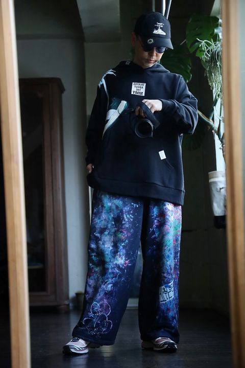 TALKING ABOUT THE ABSTRACTION 25SS MMY HANG ON SHOULDER PARKAスタイル