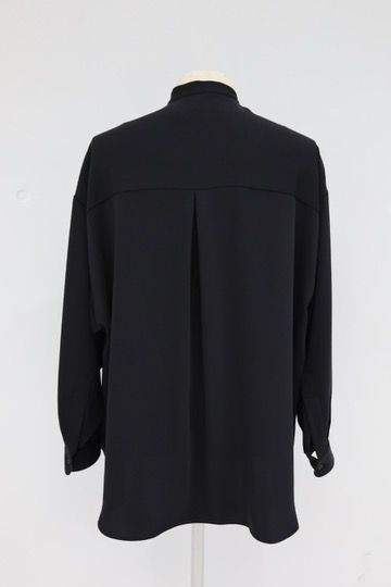 グラフペーパー26SS WOMENS Satin Oversized Band Collar Shirt(GL261-50078B)BLACK☆1月10日(土)発売！