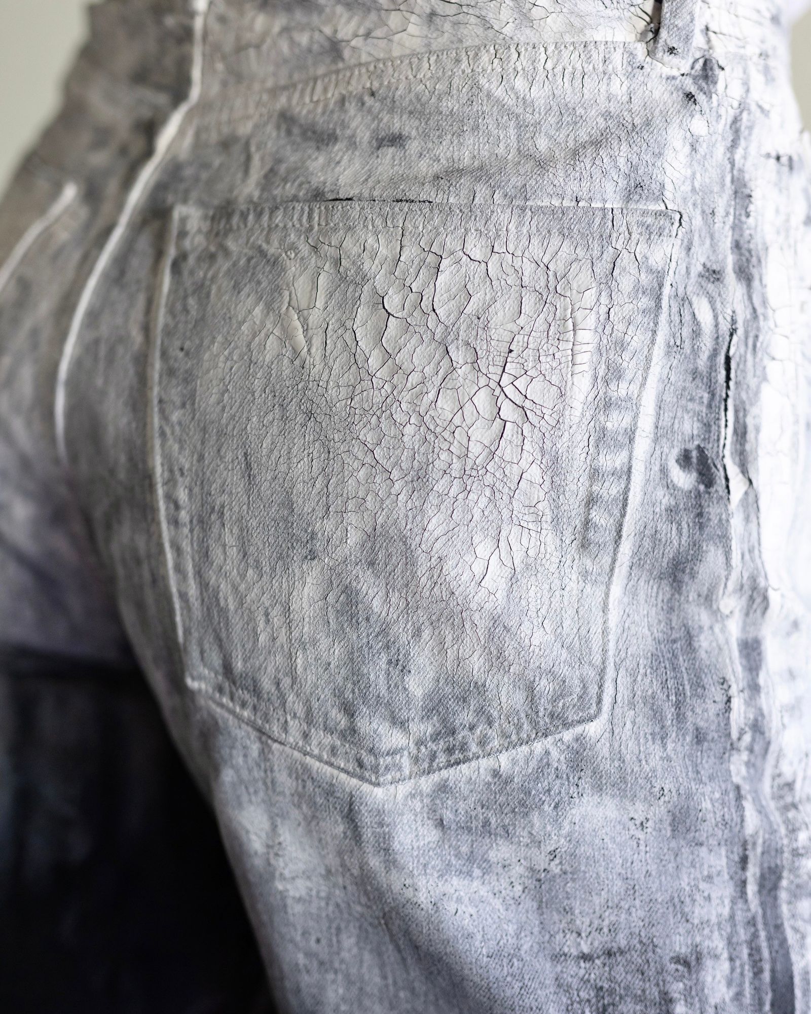 YOKE - ヨーク24FW HAND PAINTED DENIM WIDE STRAIGHT PANTS YOKE - ヨーク24FW HAND PAINTED DENIM WIDE STRAIGHT PANTS
