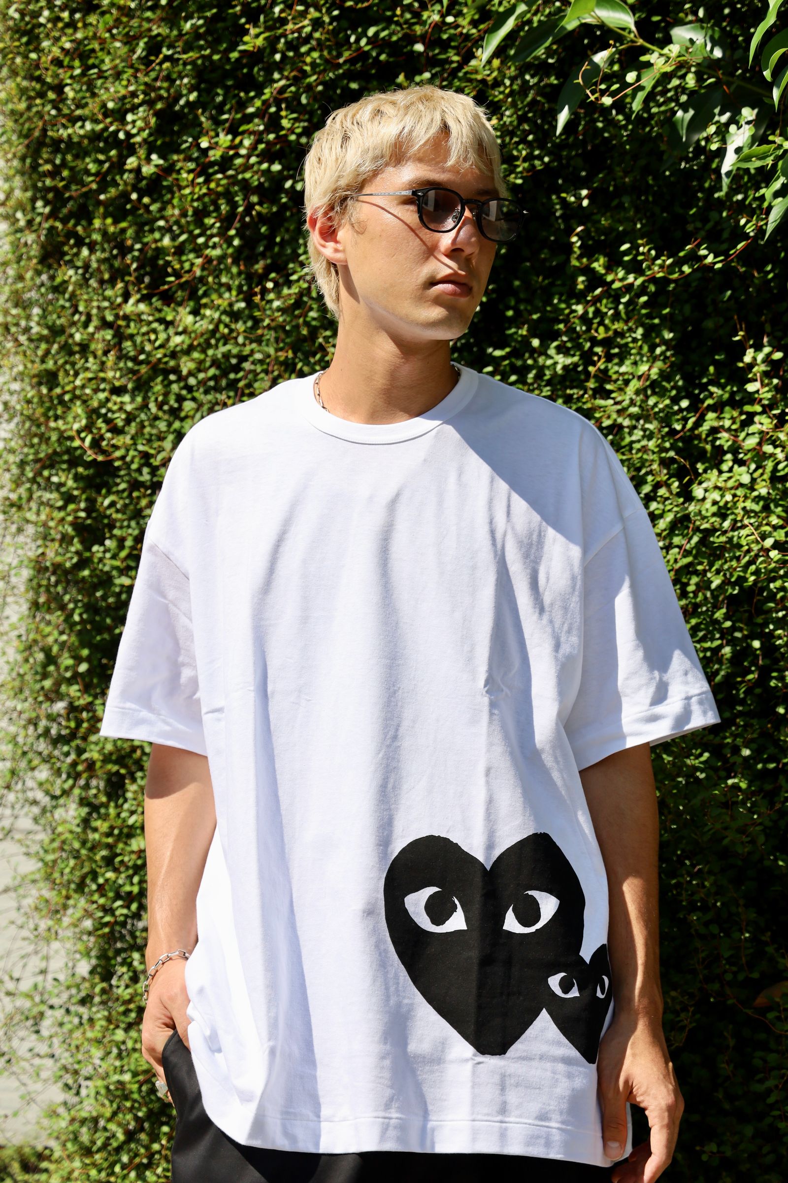 PLAY COMME des GARCONS オーバーサイズロゴTシャツ 新作発売